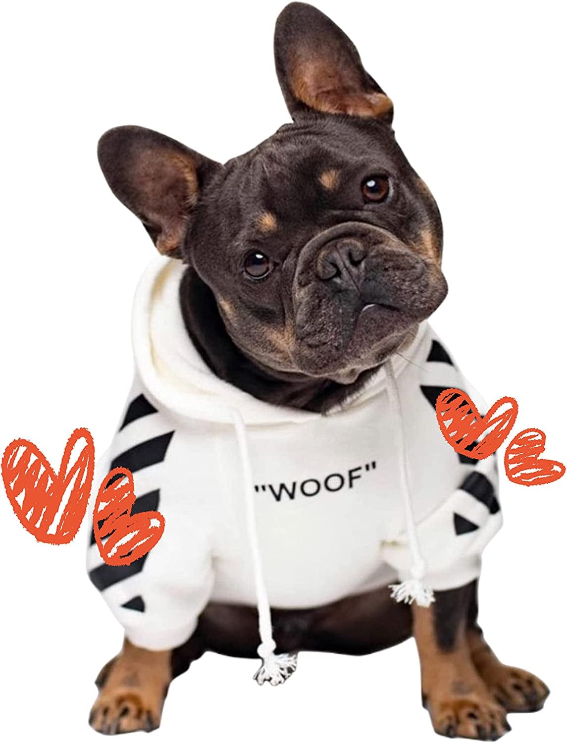 Chochocho Woof Dog Hoodie, Designer Dog Hoodies for Small Medium