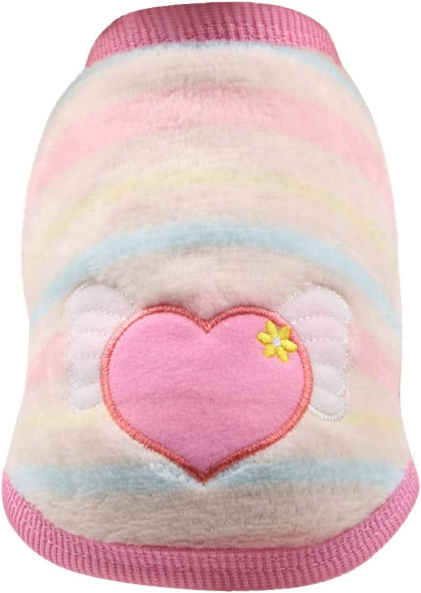 Clothing Pet Milk Small Supplies Teddy Cat Teacup Dog Cartoon Flannel Vest Pet Clothes Animals & Pet Supplies > Pet Supplies > Dog Supplies > Dog Apparel HonpraD F Small 