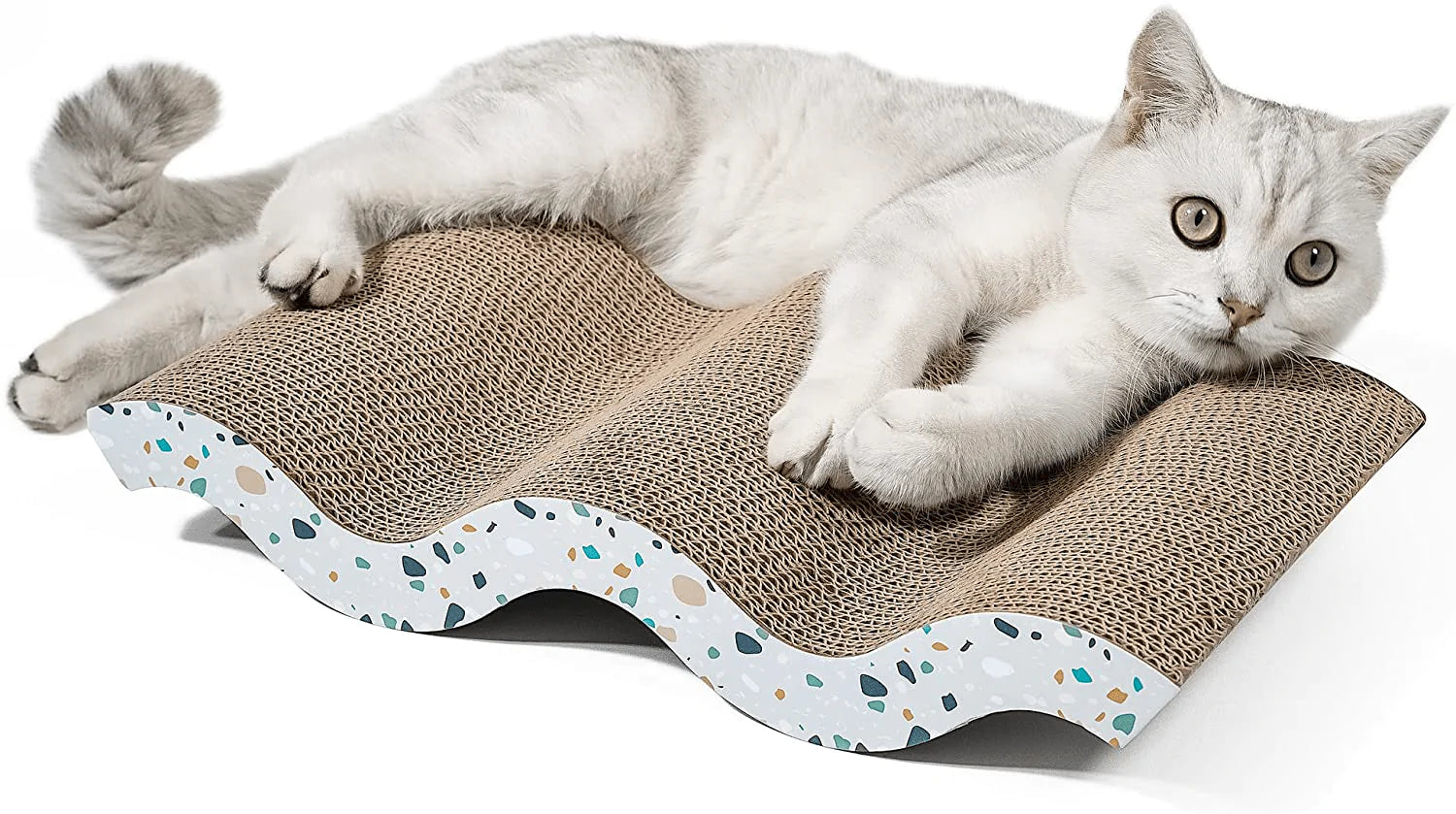 Coching Cat Scratcher Cardboard Cat Scratch Pad with Premium Scratch Textures Design Durable Cat Scratching Pad Reversible Animals & Pet Supplies > Pet Supplies > Cat Supplies > Cat Furniture Coching Large-Mountain  