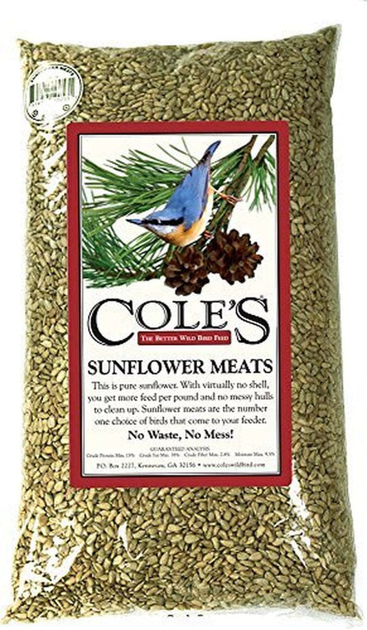 Cole'S SM10 Sunflower Meats Bird Seed, 10-Pound Animals & Pet Supplies > Pet Supplies > Bird Supplies > Bird Food Coles Ld Bird Products Co   