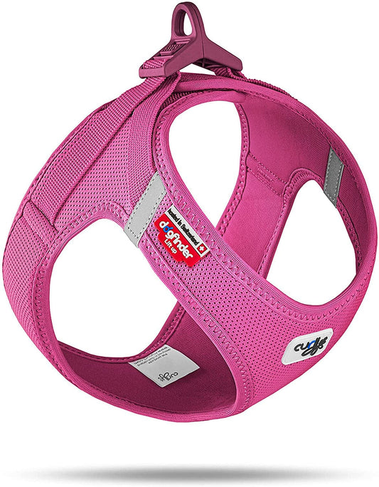 Curli Vest Harness Clasp Air-Mesh Dog Harness (Safe Dog Accessories, No Pressure Points, Improved Fit, Harness with Curli Clasp Buckle) Animals & Pet Supplies > Pet Supplies > Dog Supplies > Dog Apparel curli Fuchsia S 