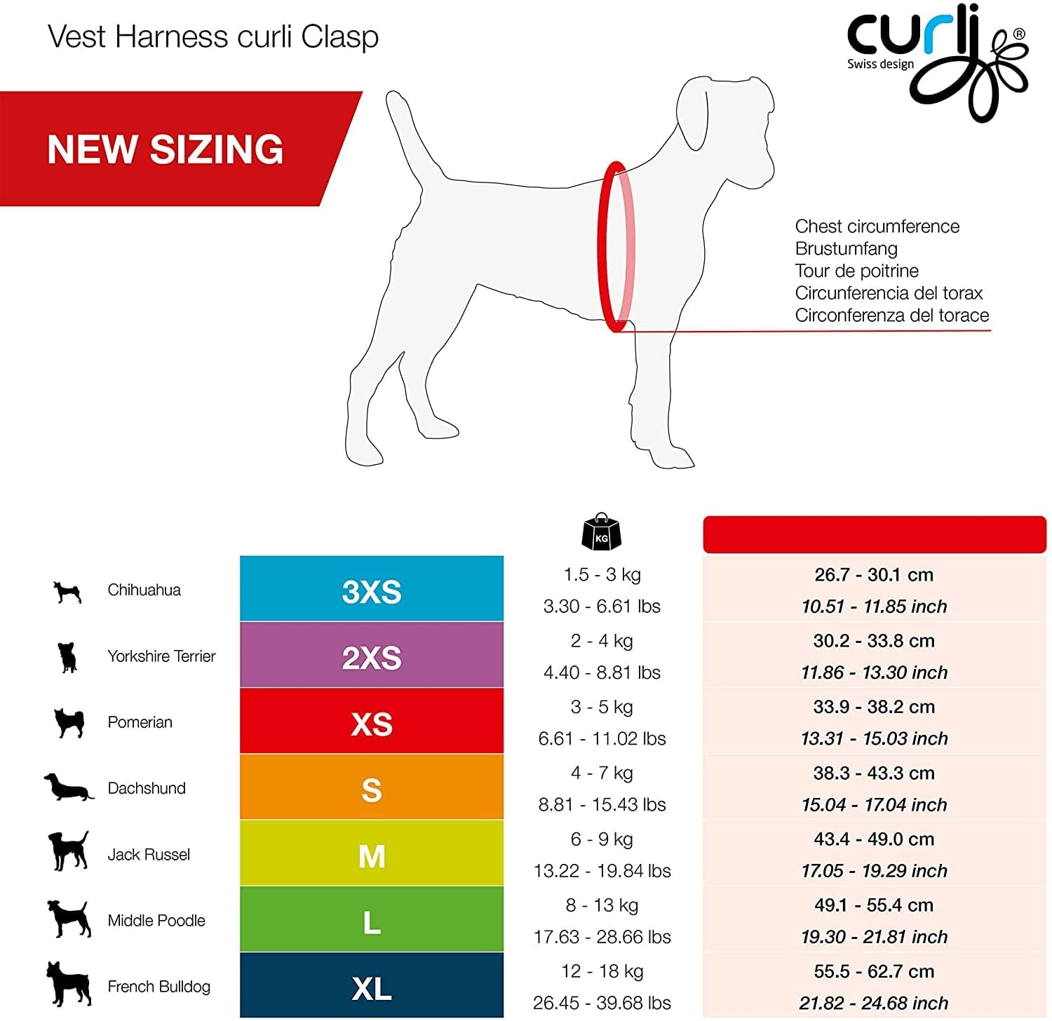 Curli Vest Harness Clasp Air-Mesh Dog Harness (Safe Dog Accessories, No Pressure Points, Improved Fit, Harness with Curli Clasp Buckle) Animals & Pet Supplies > Pet Supplies > Dog Supplies > Dog Apparel curli   