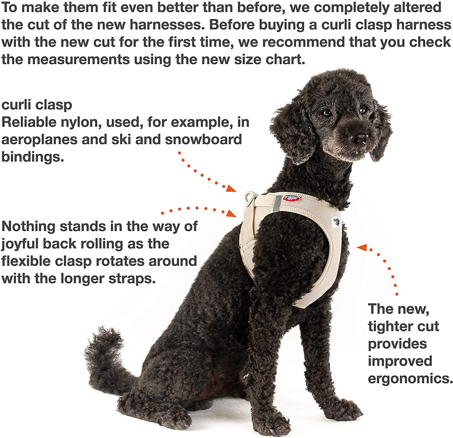 Curli Vest Harness Clasp Air-Mesh Dog Harness (Safe Dog Accessories, No Pressure Points, Improved Fit, Harness with Curli Clasp Buckle) Animals & Pet Supplies > Pet Supplies > Dog Supplies > Dog Apparel curli   