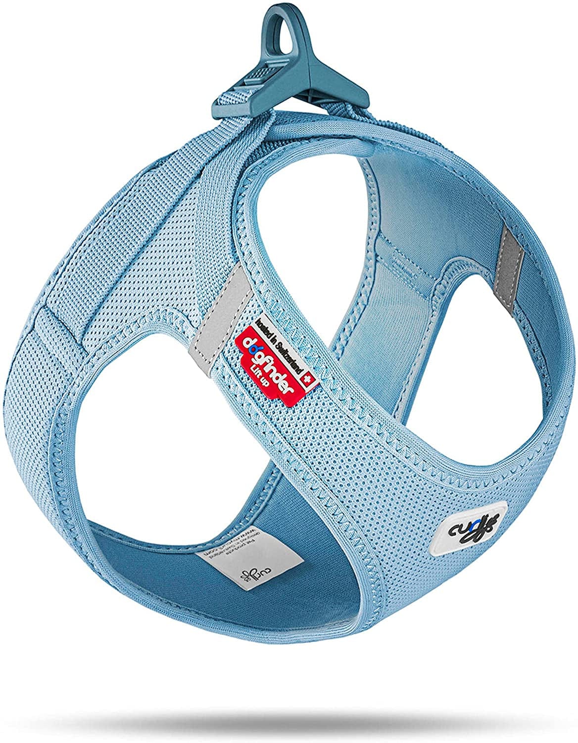 Curli Vest Harness Clasp Air-Mesh Dog Harness (Safe Dog Accessories, No Pressure Points, Improved Fit, Harness with Curli Clasp Buckle) Animals & Pet Supplies > Pet Supplies > Dog Supplies > Dog Apparel curli Skyblue S 