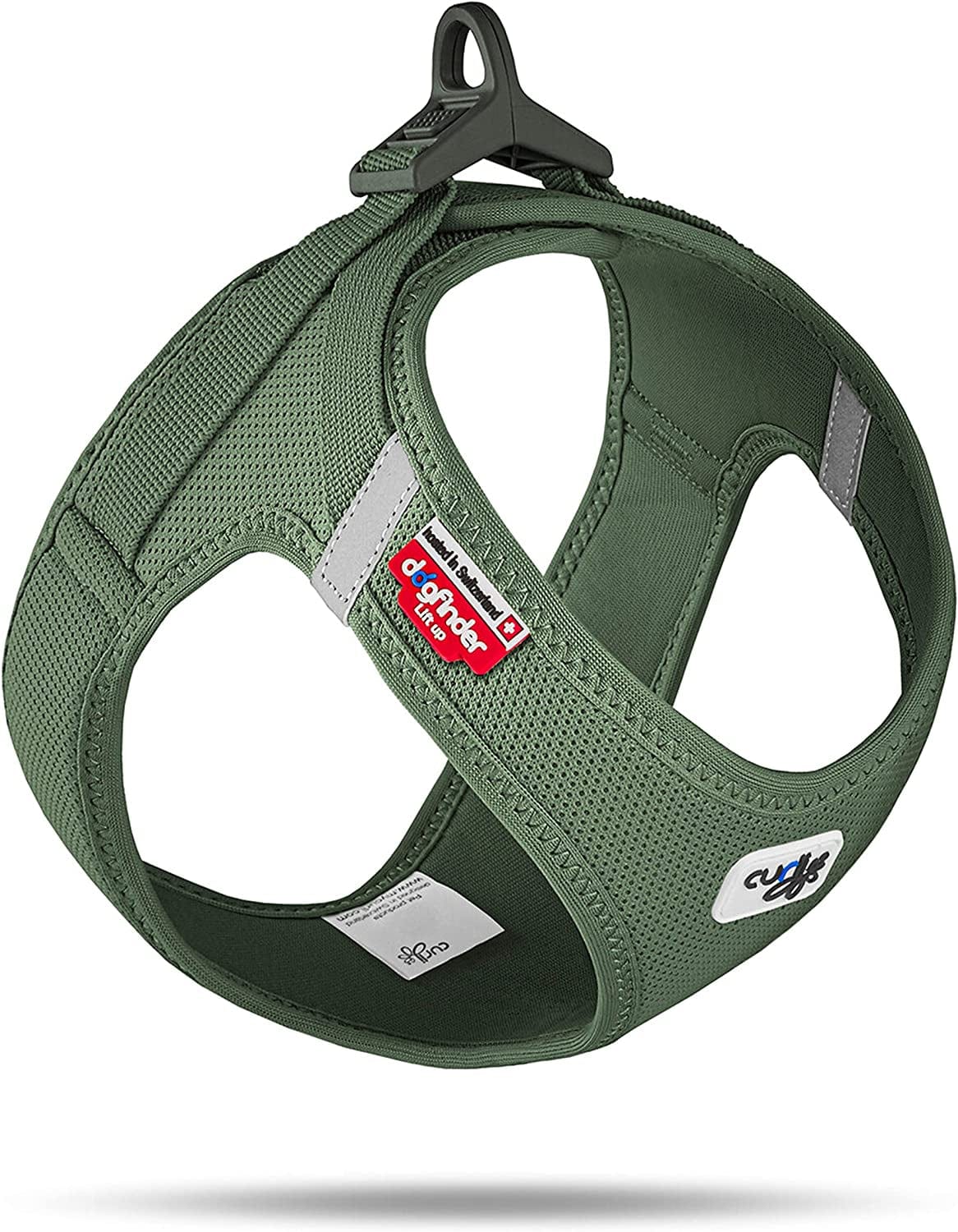 Curli Vest Harness Clasp Air-Mesh Dog Harness (Safe Dog Accessories, No Pressure Points, Improved Fit, Harness with Curli Clasp Buckle) Animals & Pet Supplies > Pet Supplies > Dog Supplies > Dog Apparel curli Moss S 