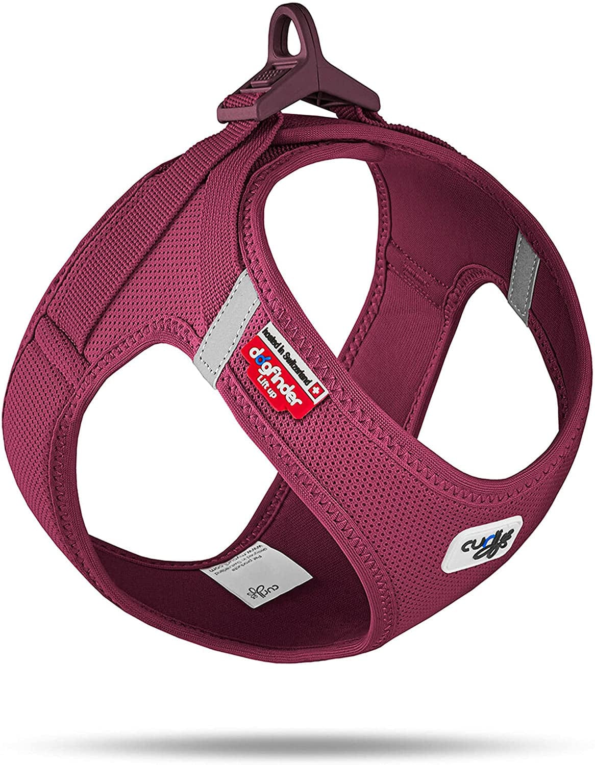 Curli Vest Harness Clasp Air-Mesh Dog Harness (Safe Dog Accessories, No Pressure Points, Improved Fit, Harness with Curli Clasp Buckle) Animals & Pet Supplies > Pet Supplies > Dog Supplies > Dog Apparel curli Ruby L 