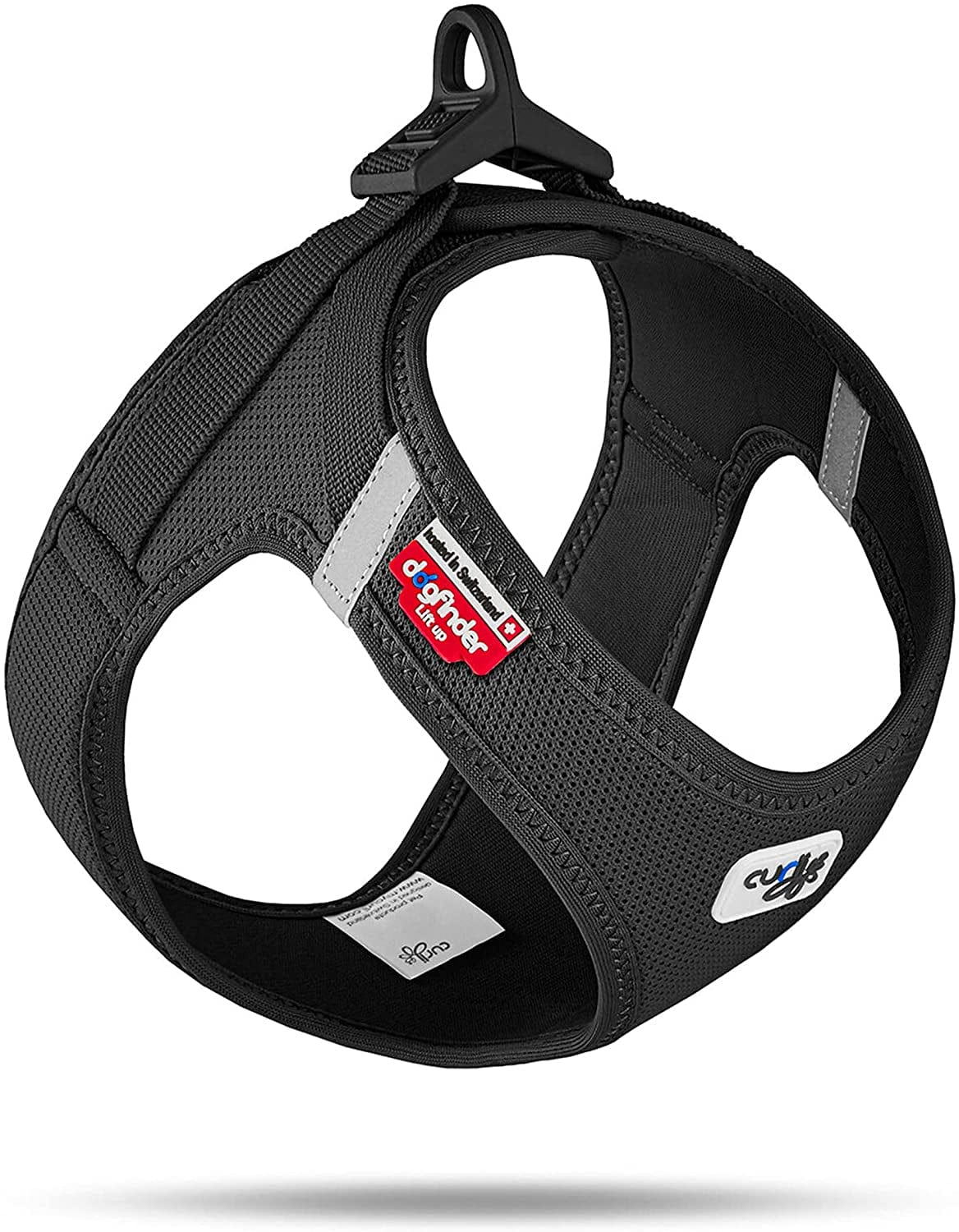 Curli Vest Harness Clasp Air-Mesh Dog Harness (Safe Dog Accessories, No Pressure Points, Improved Fit, Harness with Curli Clasp Buckle) Animals & Pet Supplies > Pet Supplies > Dog Supplies > Dog Apparel curli Black S 