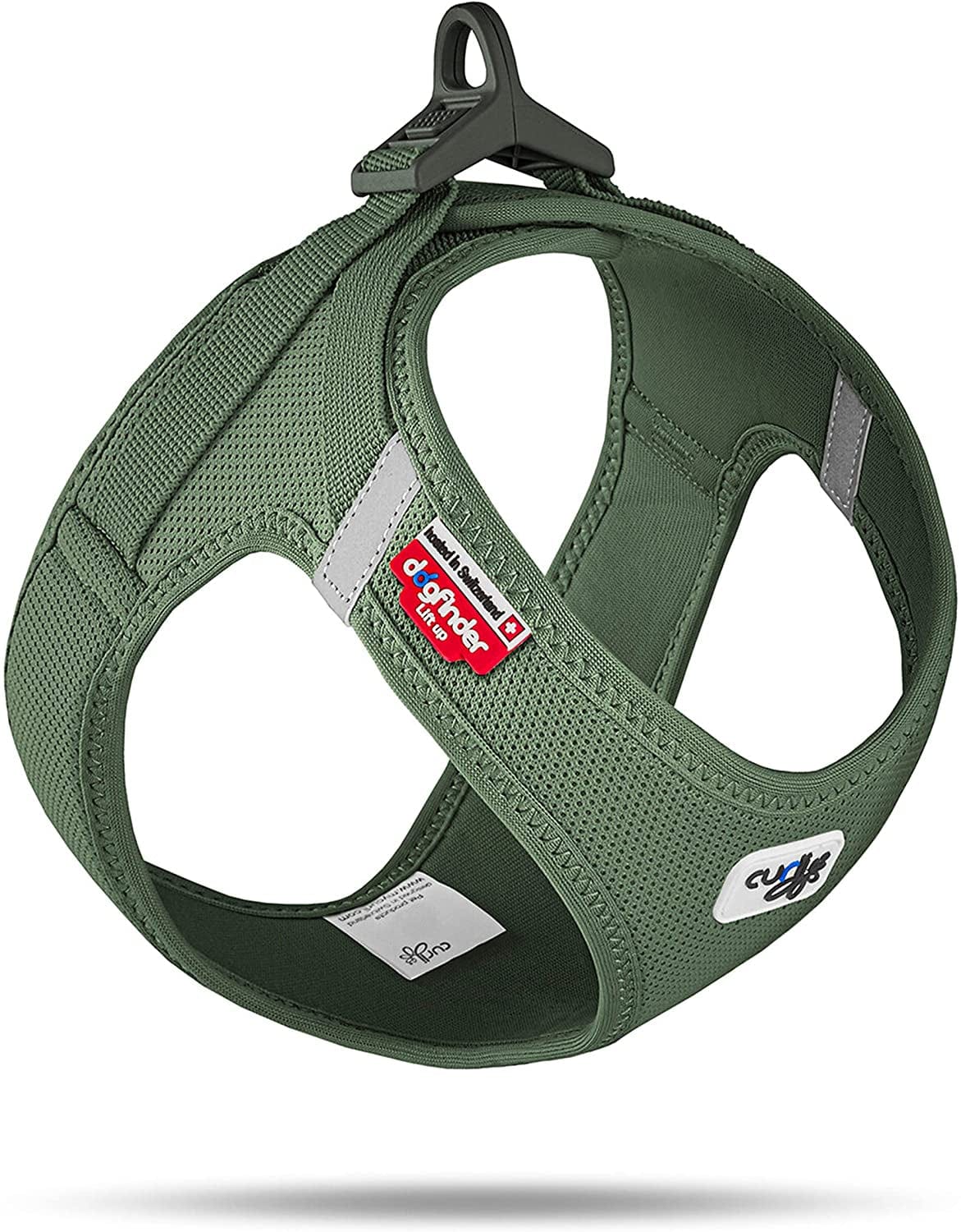 Curli Vest Harness Clasp Air-Mesh Dog Harness (Safe Dog Accessories, No Pressure Points, Improved Fit, Harness with Curli Clasp Buckle) Animals & Pet Supplies > Pet Supplies > Dog Supplies > Dog Apparel curli Moss XL 