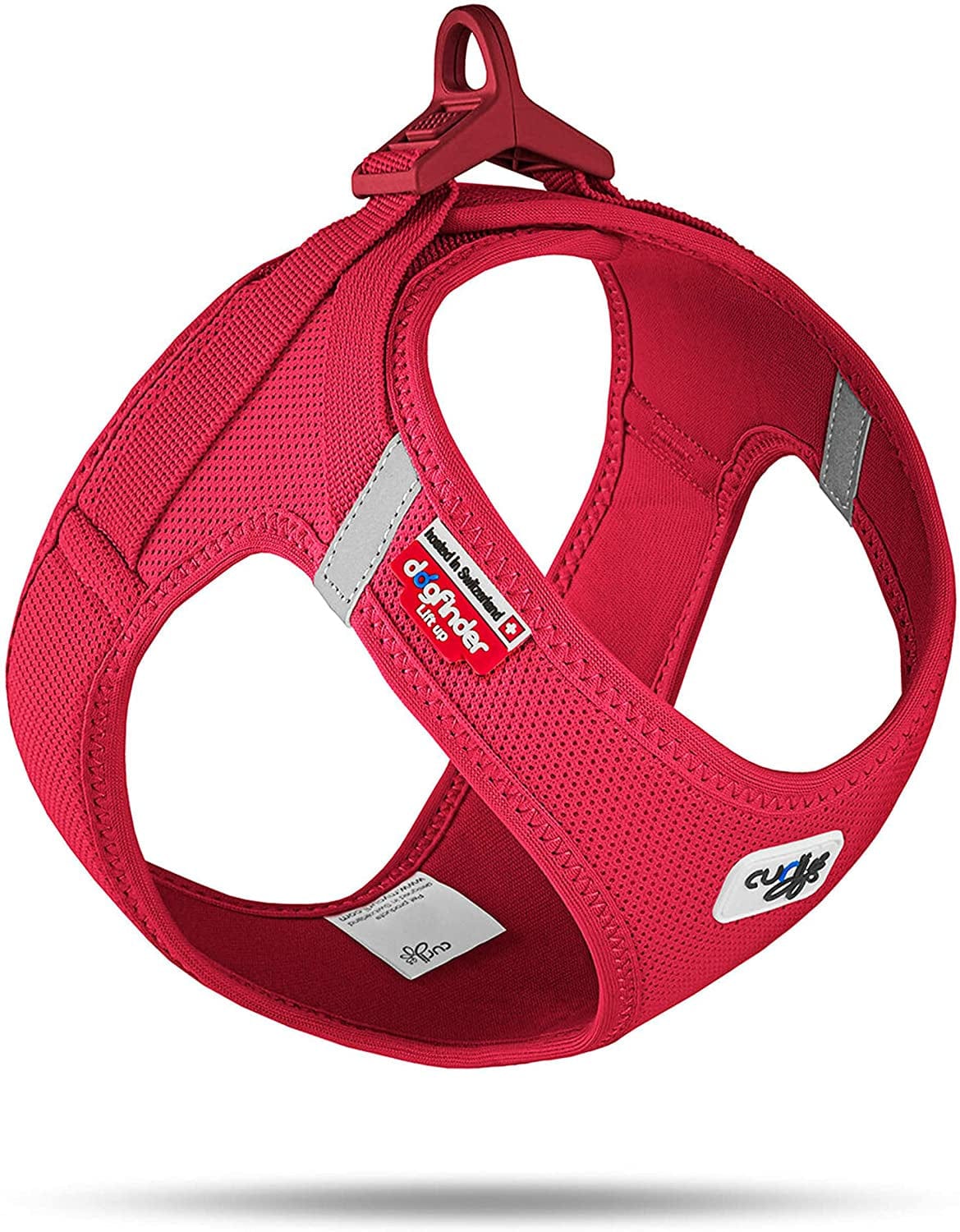 Curli Vest Harness Clasp Air-Mesh Dog Harness (Safe Dog Accessories, No Pressure Points, Improved Fit, Harness with Curli Clasp Buckle) Animals & Pet Supplies > Pet Supplies > Dog Supplies > Dog Apparel curli Red S 