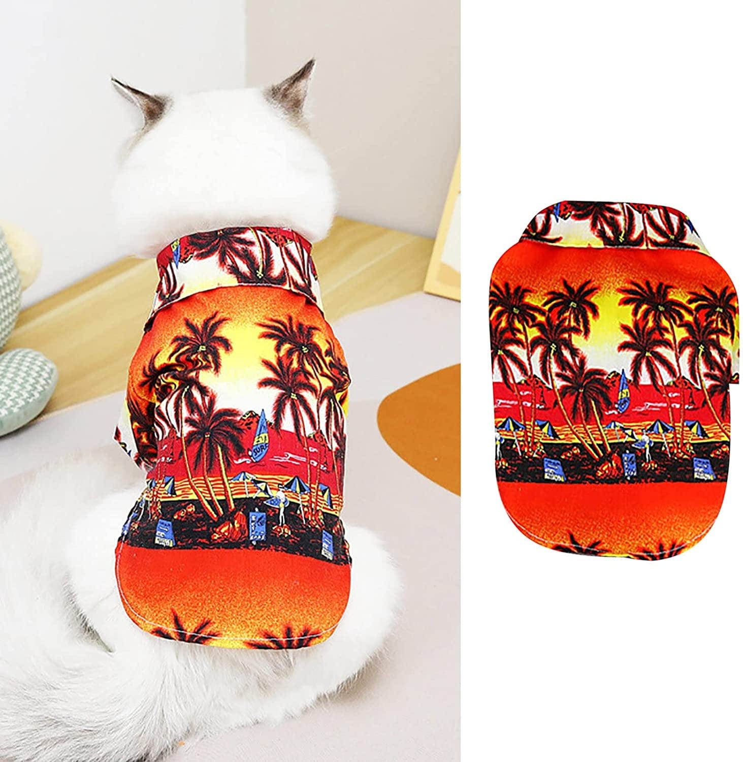 Cute Print Dog Vest Apparel Doggie Tank Tops Puppy T Shirt Small Dog Clothes Cat Dog Clothes Spring Summer Pet Shirt A1-Red Small Animals & Pet Supplies > Pet Supplies > Dog Supplies > Dog Apparel Howstar   