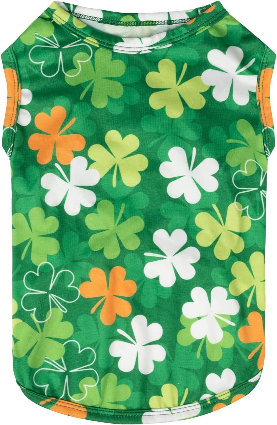 Cutebone St. Patrick'S and Easter Day Dog Shirts 2-Pack Soft Pet Clothes Breathable Summer Vest for Small Puppy and Stretchy Cat Apparel 2BX12XS Animals & Pet Supplies > Pet Supplies > Dog Supplies > Dog Apparel CuteBone   