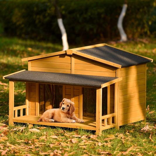 Anysun 47.2” Wooden Dog House Outdoor & Indoor Dog Crate Animals & Pet Supplies > Pet Supplies > Dog Supplies > Dog Houses Anysun   