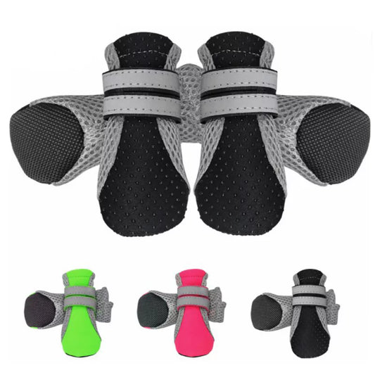 Dog Boots Reflective Lightweight Pet Dog Shoes Paw Protector with Anti-Slip Sole for Small and Big Dogs Animals & Pet Supplies > Pet Supplies > Dog Supplies > Dog Apparel LINKABC S  