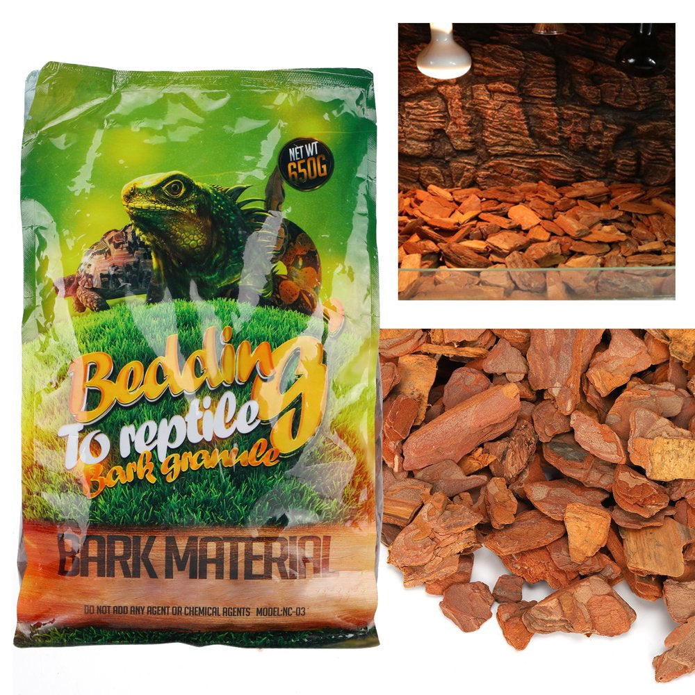 Reptile Reptiles Bedding Spiders 650G/Bag Forest Terrain Bark Fine Chips Natural Wood Log Terrain Substrate for Reptilessmall Particles Animals & Pet Supplies > Pet Supplies > Reptile & Amphibian Supplies > Reptile & Amphibian Substrates Fyydes   