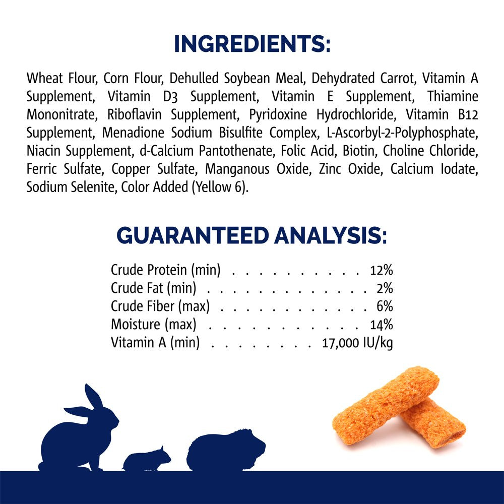 Vitakraft Slims Small Animal Treats - Carrot - Crispy Nibble Stick Treat - 10 Oz Animals & Pet Supplies > Pet Supplies > Small Animal Supplies > Small Animal Treats Vitakraft Sunseed   