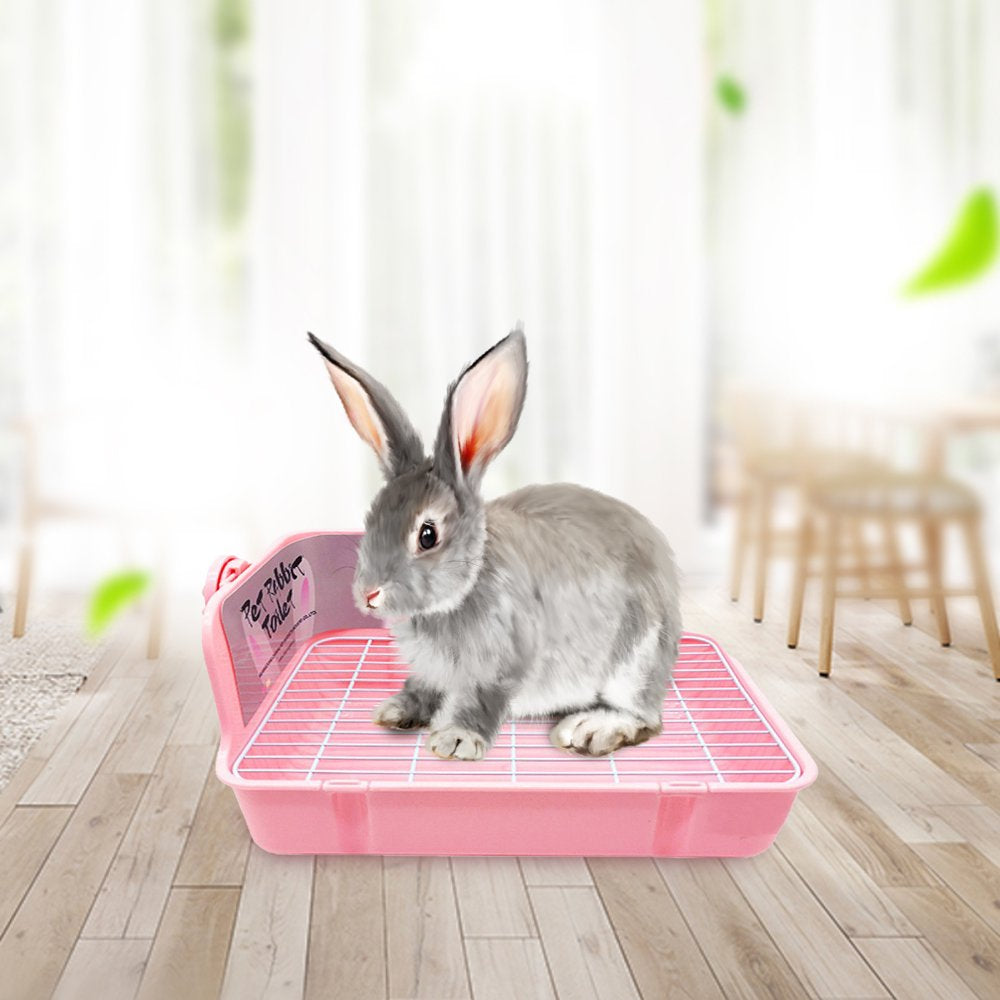 Shangqer Rabbit Litter Box Bite Resistant Stability Compact Small Animals Litter Bedding Toilet Box Guinea Pig Animals & Pet Supplies > Pet Supplies > Small Animal Supplies > Small Animal Bedding Shangqer   