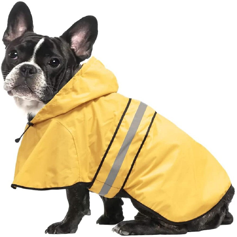 Bseen Dog Raincoat Hooded - Waterproof Reflective Pet Rain Jacket (Green, Large) Animals & Pet Supplies > Pet Supplies > Dog Supplies > Dog Apparel Dongguan Bison Sports Articles Co. Ltd. S [Neck: 15"; Chest Girth: 14.5"-18"; Length: 12.5"] Yellow 
