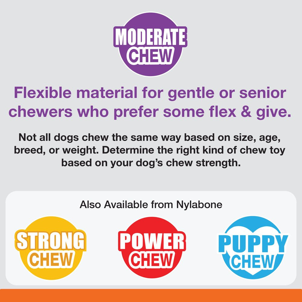 Nylabone Moderate Chew Flexible Oval Ring for Dogs - up to 35 Lbs.