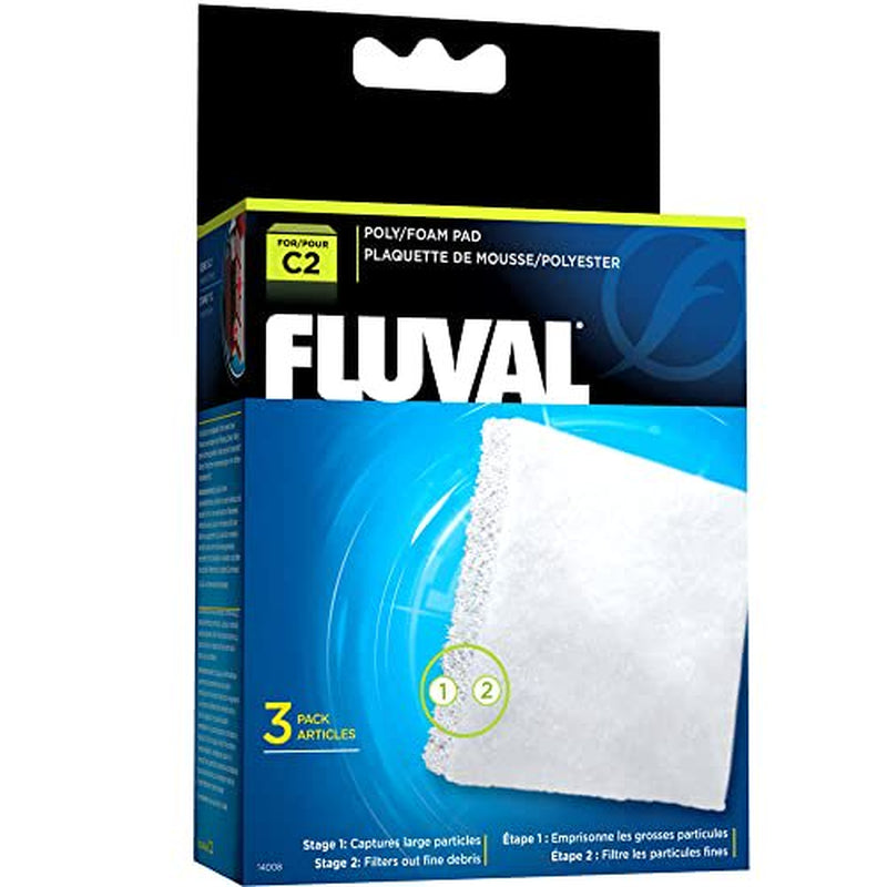 Fluval C2 Poly Foam Pad, Replacement Aquarium Filter Media, 3-Pack, 14008 Animals & Pet Supplies > Pet Supplies > Fish Supplies > Aquarium Filters Fluval   