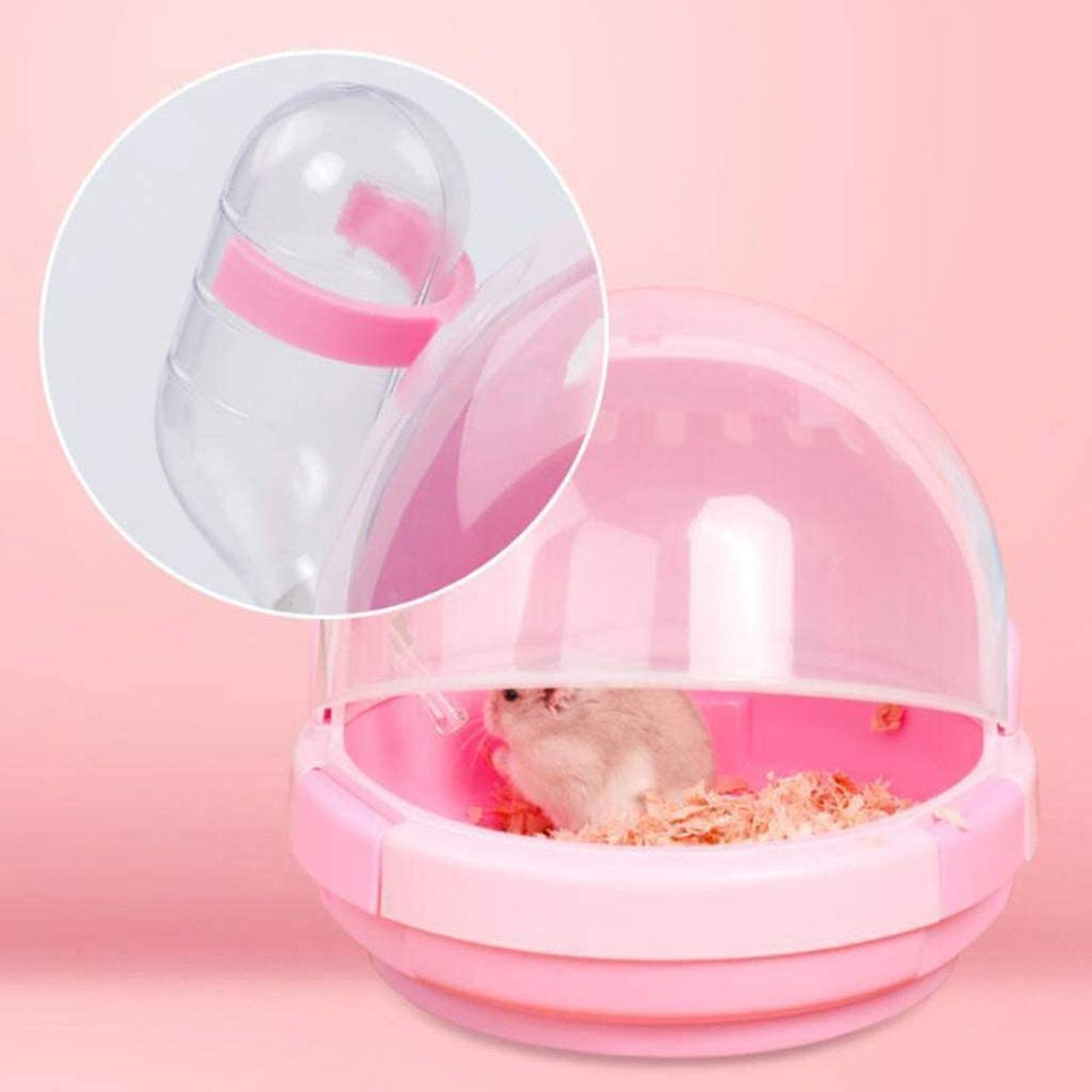 Portable Hamster Carry Cage Habitat, 7.6X6.5In Small Animal Cage, with Water Bottle Travel Handbags Animals & Pet Supplies > Pet Supplies > Small Animal Supplies > Small Animal Habitats & Cages Universal   