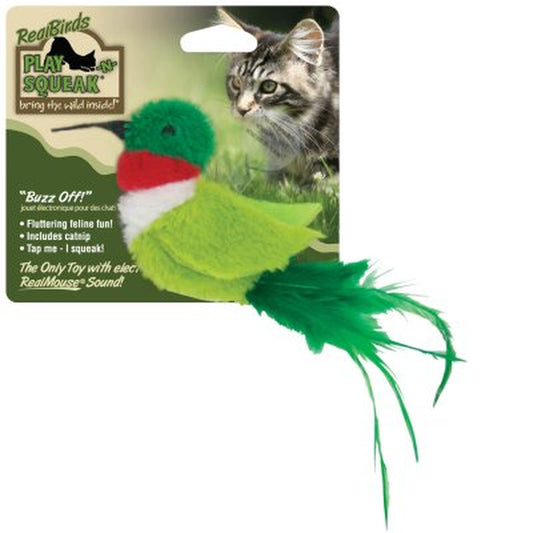 Real Birds "Buzz Off" Cat Toy Animals & Pet Supplies > Pet Supplies > Cat Supplies > Cat Toys Worldwide Sourcing   