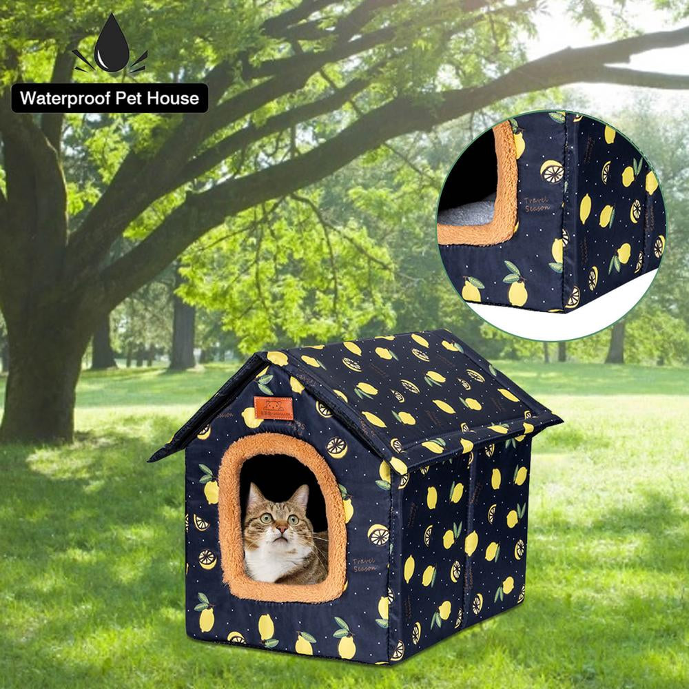 Lacyie Pet Houses, Warm Semi-Closed Pet Supplies with Practical Design, Weatherproof Removable Indoor Outdoor Dog Cat House, for Small, Middle and Large Cats and Dogs Trendy Animals & Pet Supplies > Pet Supplies > Dog Supplies > Dog Houses Lacyie   