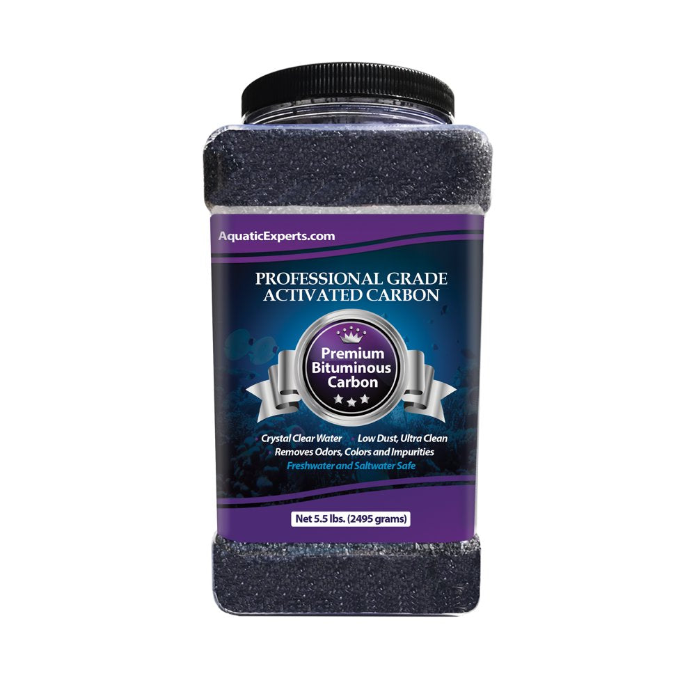 Aquatic Experts - Activated Carbon, Charcoal Aquarium Filter Media, Aquarium Odor Remover, 3.0 Lbs Animals & Pet Supplies > Pet Supplies > Fish Supplies > Aquarium Filters Aquatic Experts 5.5 lbs  