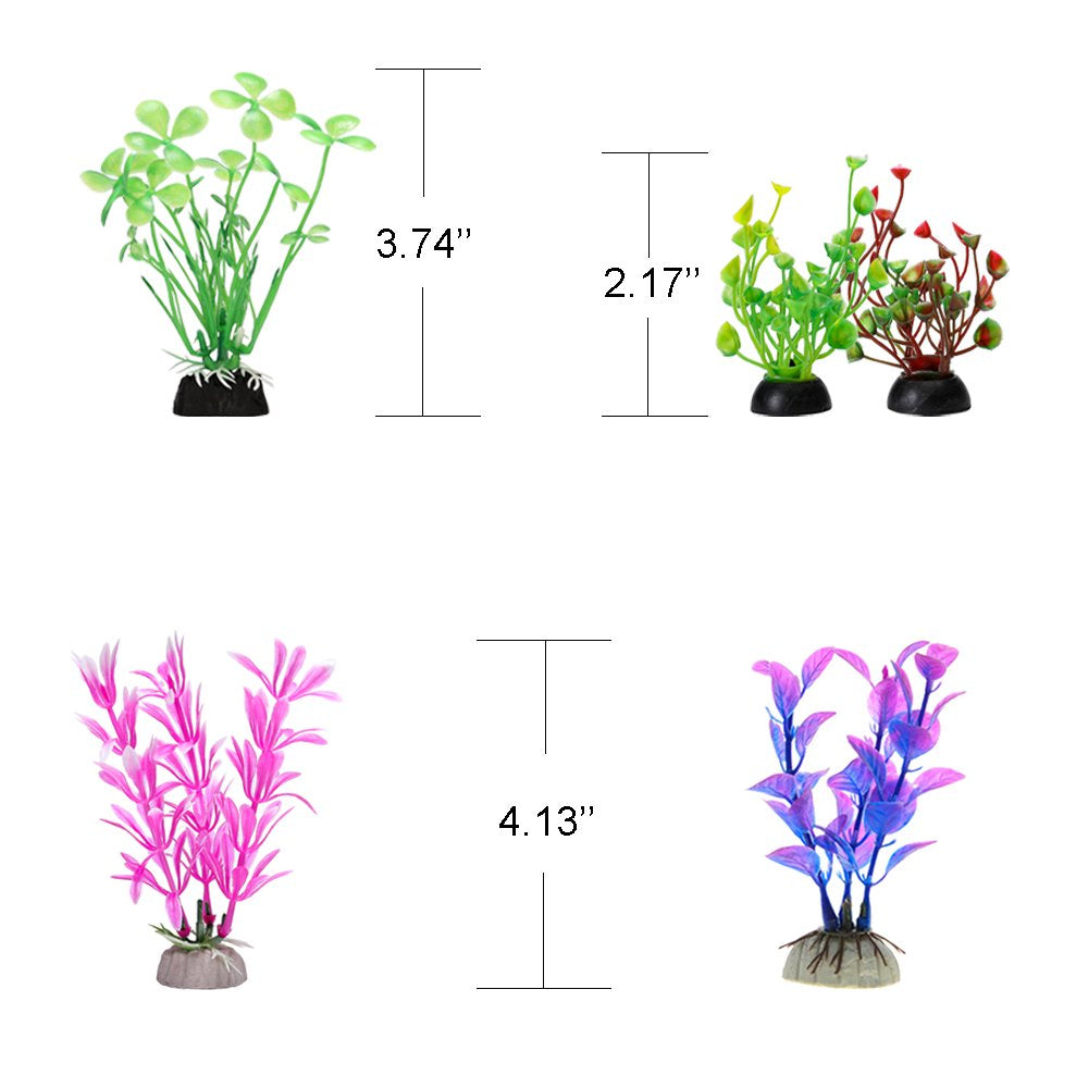 Greenjoy Fish Tank Accessories Aquarium Decorations Rock Plants - 13 Packs Fish Tank Decor Set, Rocks, Plastic Plants Material, Resin Broken Barrel, Fish Cave and Hideout Ornaments Small Animals & Pet Supplies > Pet Supplies > Fish Supplies > Aquarium Decor GreenJoy Pet Supplies   