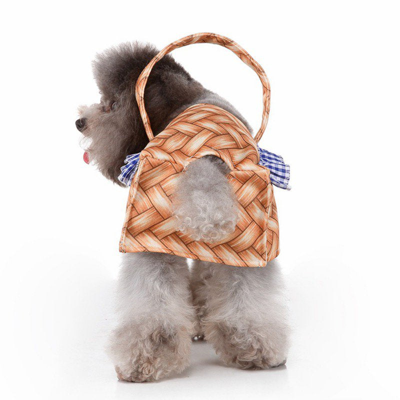 Ochine Halloween Hand Basket Dog Costume Set Funny Pet Basket Designed Dogs Clothes Apparel Party Dress up Clothing Christmas Halloween Animals & Pet Supplies > Pet Supplies > Dog Supplies > Dog Apparel OCHINE   