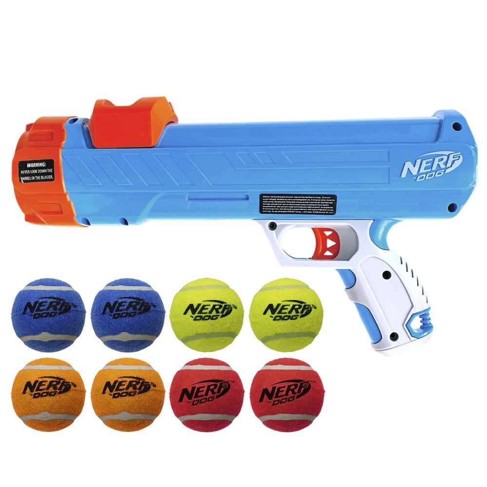 Nerf 16in Dog Tennis Ball Blaster Blue Plastic BPA-Free