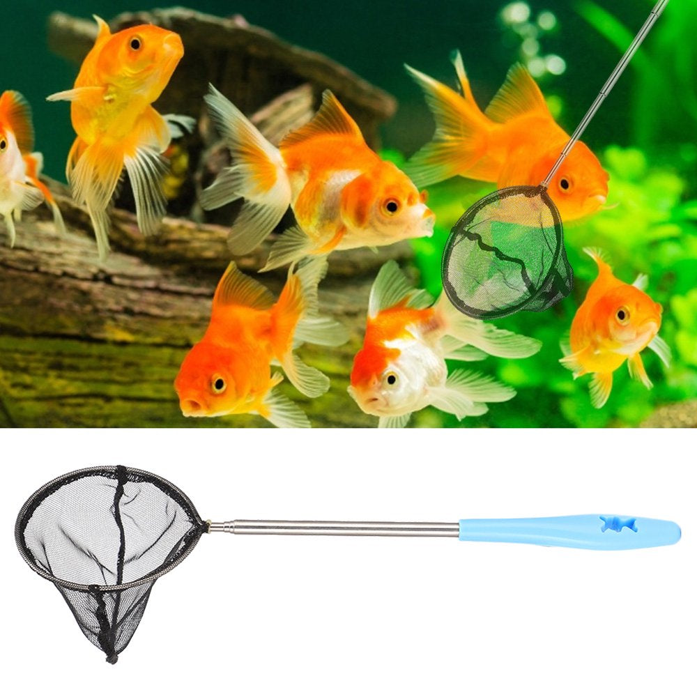 Mgaxyff Aquarium Fine Mesh Net, Fishing Net, Extendable Aquarium for Shrimp for Small Fish Fishing Tank Animals & Pet Supplies > Pet Supplies > Fish Supplies > Aquarium Fish Nets Mgaxyff Round  