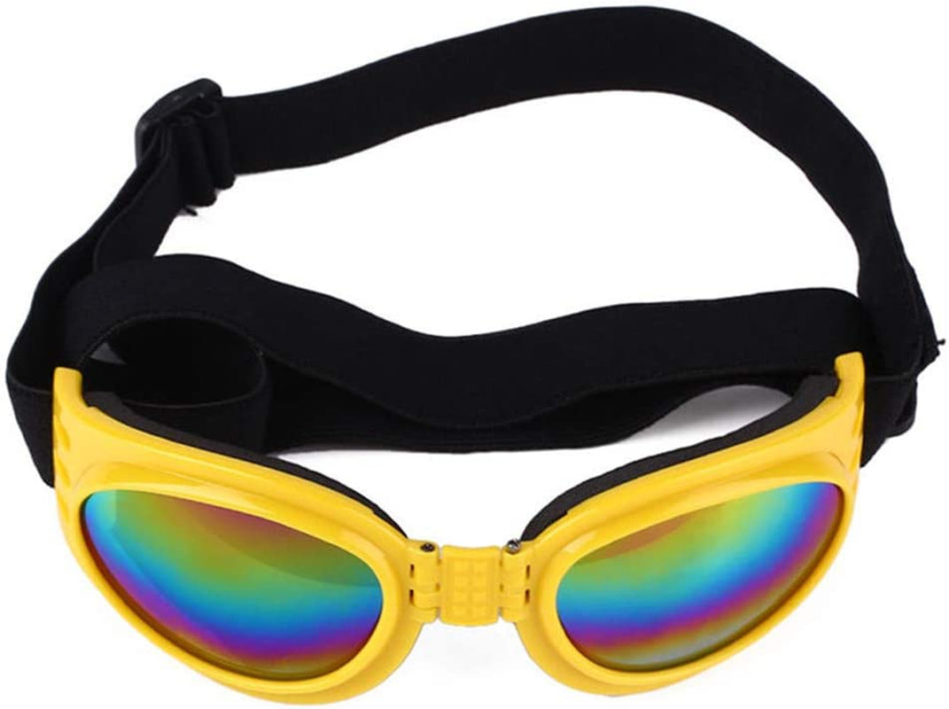 Airlove Pet Glasses Dog Sunglasses Dog Glasses Golden Retriever Samoyed Sunglasses Goggles Big Dog Eye Wear Protection Animals & Pet Supplies > Pet Supplies > Dog Supplies > Dog Apparel Airlove Yellow  