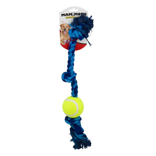 Mammoth Flossy Chews 3 Knot Rope Tug Dog Toy, Multi-Color Animals & Pet Supplies > Pet Supplies > Dog Supplies > Dog Toys Mammoth Pet   