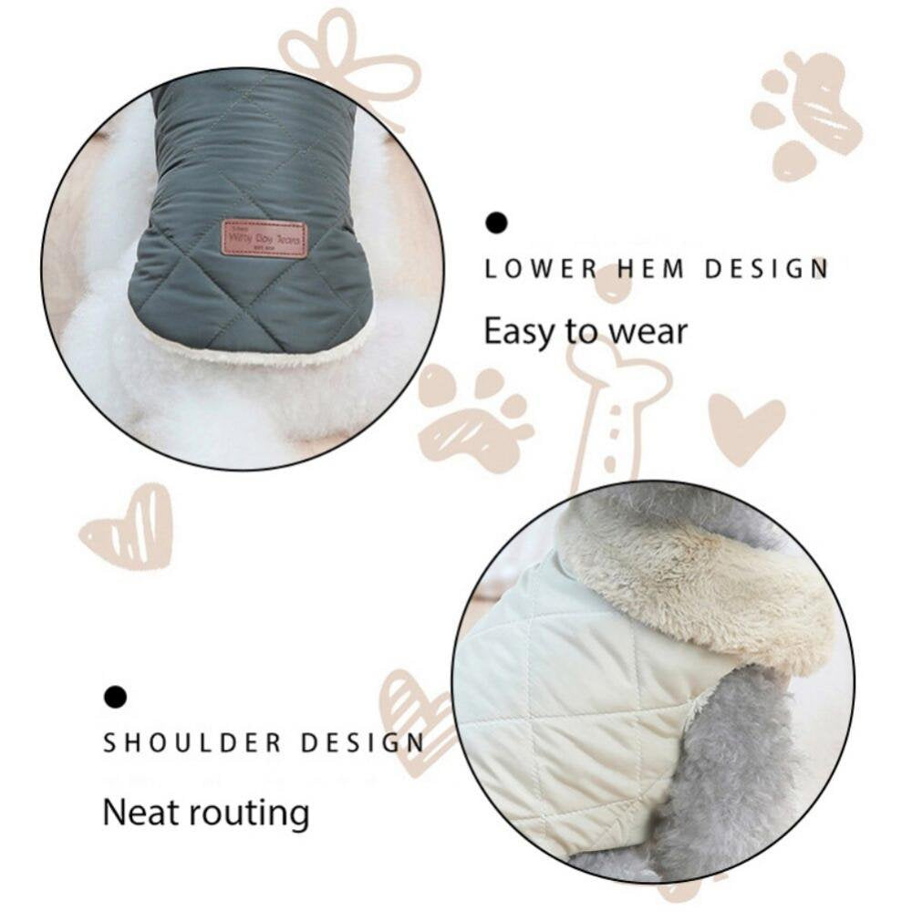 Elaydool Warm Pet Dog Clothes Fleece Puppy Outfit Vest Jacket Coat for Small Medium Dog Costume French Bulldog Chihuahua Apparel Animals & Pet Supplies > Pet Supplies > Dog Supplies > Dog Apparel Elaydool   