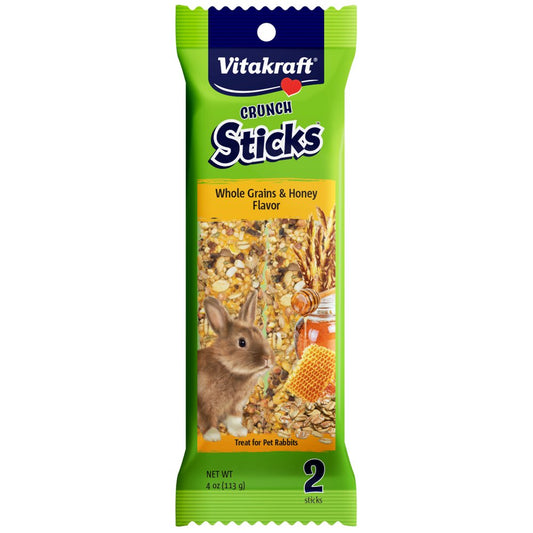 Vitakraft Crunch Sticks Rabbit Treat - Whole Grains and Honey - Rabbit Chew Sticks Animals & Pet Supplies > Pet Supplies > Small Animal Supplies > Small Animal Treats Vitakraft Sun Seed   