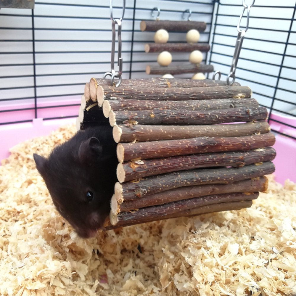 Small Animal Hideout Tube Cage House for Hamster Rat Mice Parrot Habitats Rat Hideaway Chew Cage Toy Animals & Pet Supplies > Pet Supplies > Small Animal Supplies > Small Animal Habitats & Cages BIlinli   