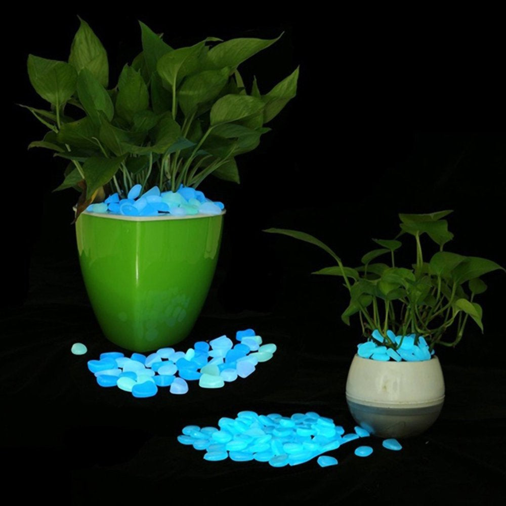 Manunclaims 50Pcs Glow in the Dark Pebbles, Glowing Rocks for Aquarium Decoration, Outdoor Decor, Garden Lawn Yard, Walkway, Fish Tank, Pathway, Driveway Animals & Pet Supplies > Pet Supplies > Fish Supplies > Aquarium Decor Manunclaims   