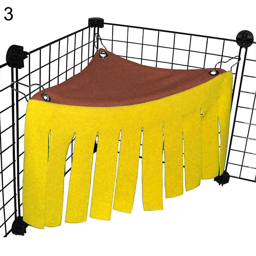 Pet Enjoy Guinea Pig Hammock Hideout,Hamster Hideaway Corner Small Animals Toys Cage Accessories Funny Habitat Tent for Guinea Pigs Chinchillas Hedgehogs Small Pets Animals & Pet Supplies > Pet Supplies > Small Animal Supplies > Small Animal Habitats & Cages Pet Enjoy   