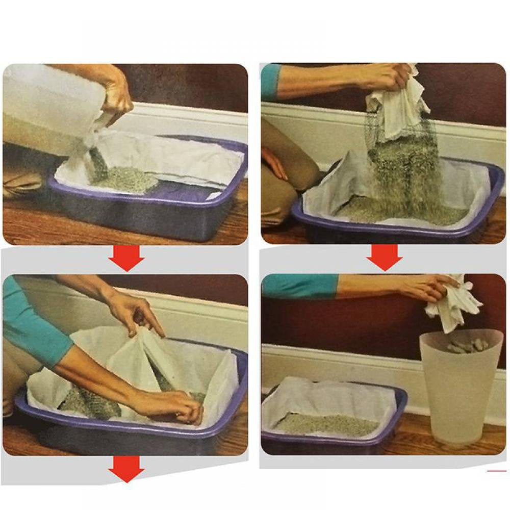 Reusable Cat Feces Filter Cat Sand Bag Hands Free Cats Sifting Litter Tray Kitten Hygienic Animals & Pet Supplies > Pet Supplies > Cat Supplies > Cat Litter JANDEL.us   