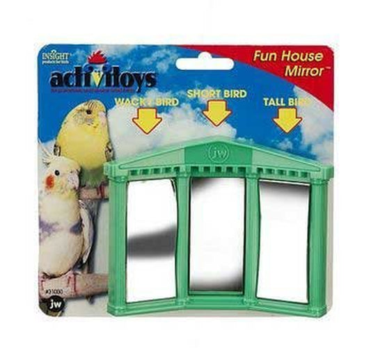 Insight Bird Toy Fun House Mirror Multi-Colored Animals & Pet Supplies > Pet Supplies > Bird Supplies > Bird Toys J W PET COMPANY INC   