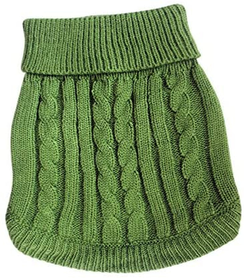 Tangpan Turtleneck Classic Straw-Rope Pet Dog Sweater Apparel (Red,L) Animals & Pet Supplies > Pet Supplies > Dog Supplies > Dog Apparel TangPan Green Medium (Pack of 1) 