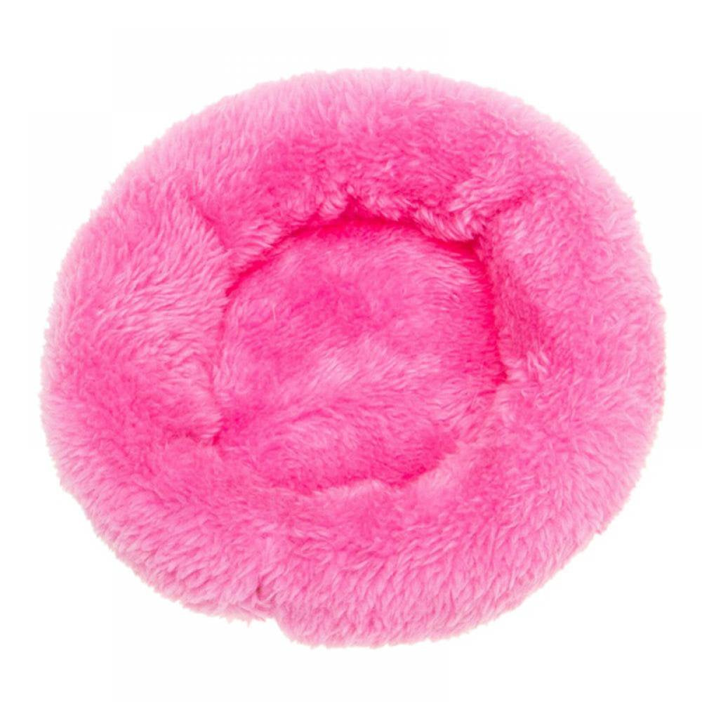 MELLCO Small Pet round Soft Fleece Bed, Winter Warm Fleece Hamsters House round Anti-Skid Sleeping Mat for Gerbils Chinchillas Squirrel Hedgehog Guinea Pigs Small Animals - Coffee - L Animals & Pet Supplies > Pet Supplies > Small Animal Supplies > Small Animal Bedding MELLCO S rose red 