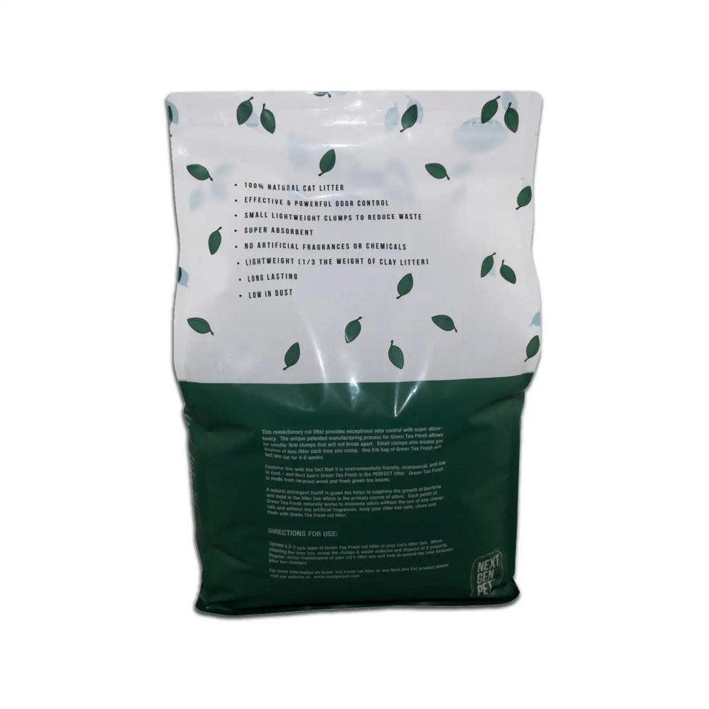 Next Gen Green Tea & Recycled Wood Fresh Cat Litter, 5 Lbs Bag Animals & Pet Supplies > Pet Supplies > Cat Supplies > Cat Litter Next Gen International Corporation   