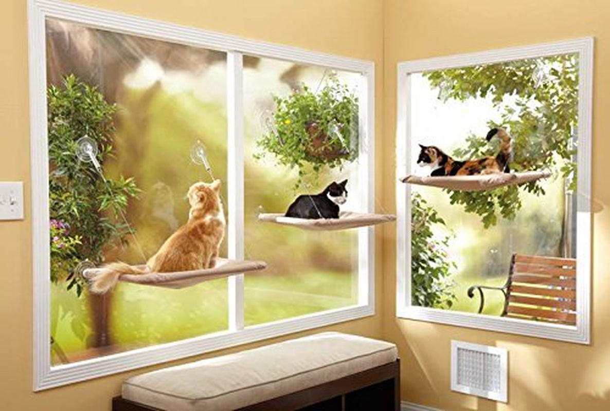 Oster Window Mount Pet Cat Bed, Brown Animals & Pet Supplies > Pet Supplies > Cat Supplies > Cat Beds Other   