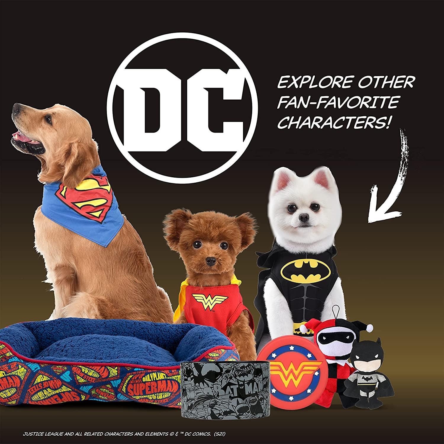 DC Comics Superman Dog Costume, Small (S) | Superhero Costume for Dogs | Red and Blue Dog Halloween Costumes for Small Dogs with Superman Cape | See Sizing Chart for Details Animals & Pet Supplies > Pet Supplies > Dog Supplies > Dog Apparel Fetch for Pets   