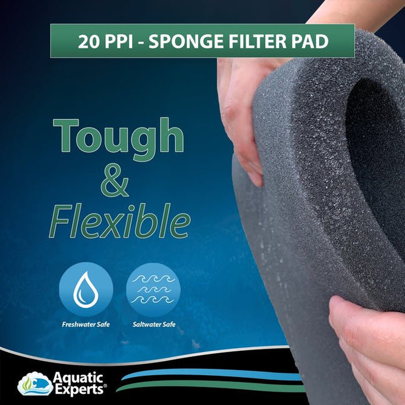 Aquatic Experts - Biological and Mechanical Aquarium Sponge Filter Pad, Fish Tank Filter Pad, 20Ppi, 12" X 36" Animals & Pet Supplies > Pet Supplies > Fish Supplies > Aquarium Filters Aquatic Experts   