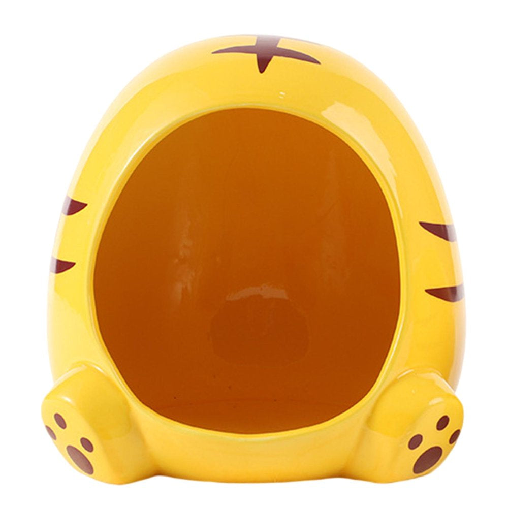 Ceramic Hamster House Habitat Cage Toy Summer and Cool Small Animal Mini Bed Pet Nesting Hideout Nest for Chinchilla Hedgehog Gerbil C Animals & Pet Supplies > Pet Supplies > Small Animal Supplies > Small Animal Habitats & Cages perfk C  