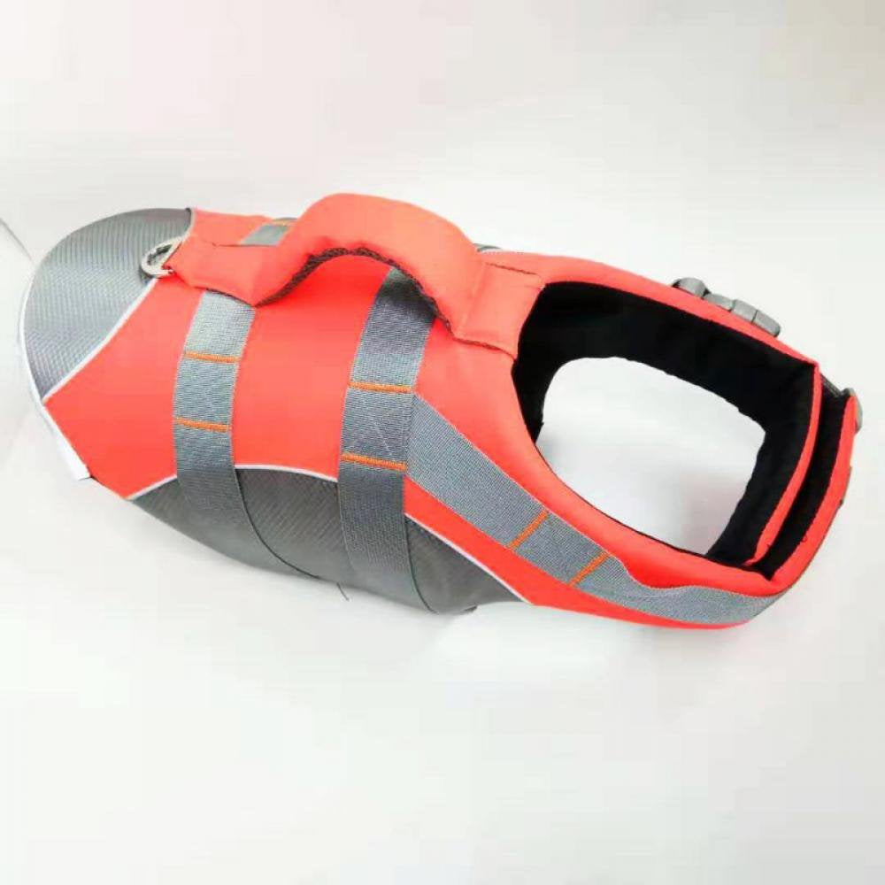 Dog Life Jacket Adjustable Dog Lifevest Swimsuit Safety Vest Apparel Lifesaver Coat S