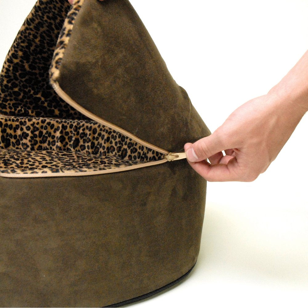 K&H Thermo Kitty Pet Cat Bed, Tan/Leopard Animals & Pet Supplies > Pet Supplies > Cat Supplies > Cat Beds K&H Pet Products   