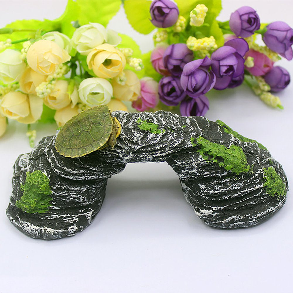 Creativearrowy Reptile Shale Step Ledge. Include Hiding Spots, Swim Throughs. Reptile Hide for Amphibians,Fish, Reptiles, and Small Animals Reptile Decor,Turtle Tank Accessories Animals & Pet Supplies > Pet Supplies > Small Animal Supplies > Small Animal Habitat Accessories CreativeArrowy   